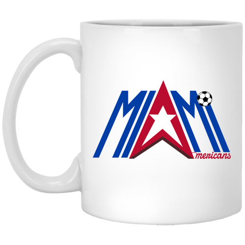 Miami Americans Mug 11oz White Glossy Ceramic ASL Soccer
