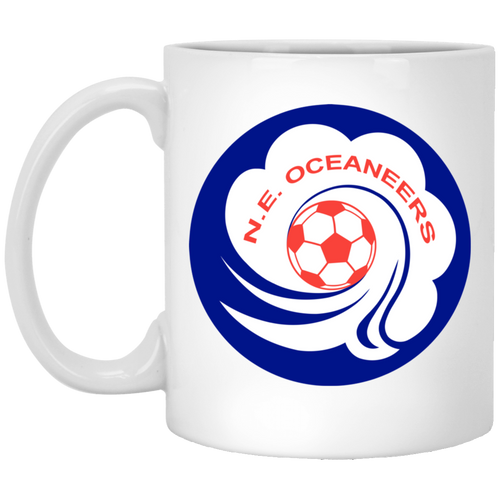 New England Oceaneers Mug 11 oz. White Glossy Ceramic ASL Soccer