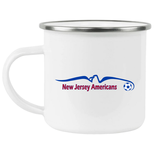 New Jersey Americans Camping Mug 12 oz. Enamel ASL Soccer