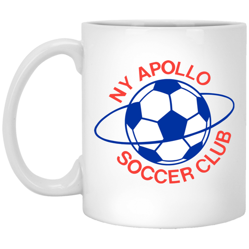 New York Apollo Mug 11 oz. White Glossy Ceramic ASL Soccer