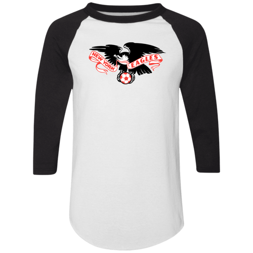 New York Eagles Raglan Shirt Colorblock ASL Soccer color White/Black