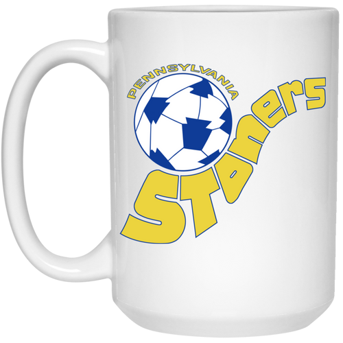 Pennsylvania Stoners Mug 15 oz. White Glossy Ceramic ASL Soccer