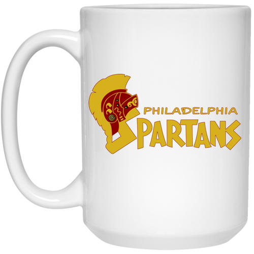 Philadelphia Spartans Mug 15 oz. Glossy Ceramic ASL Soccer