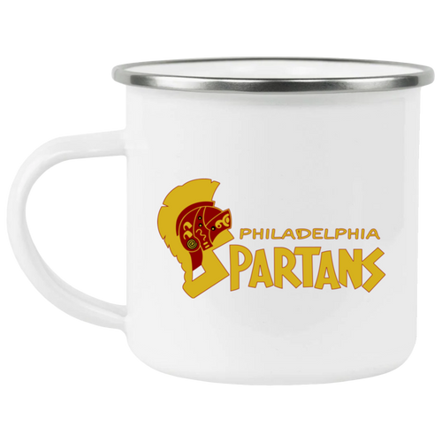 Philadelphia Spartans Camping Mug 12 oz. Enamel ASL Soccer