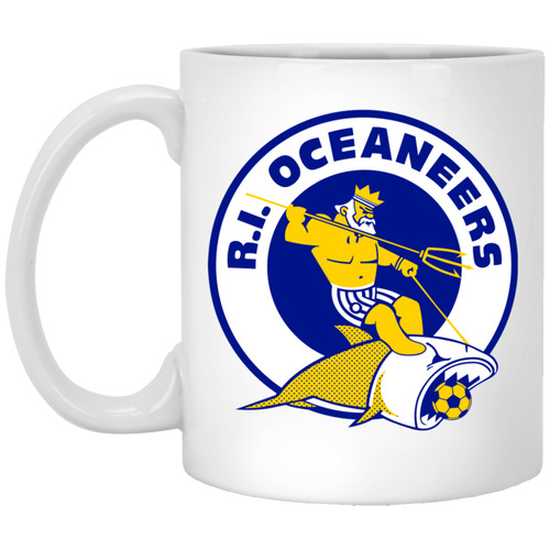 Rhode Island Oceaneers Mug 11 oz. White Glossy Ceramic ASL Soccer