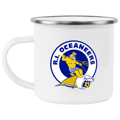 Rhode Island Oceaneers Camping Mug 12 oz. Enamel ASL Soccer