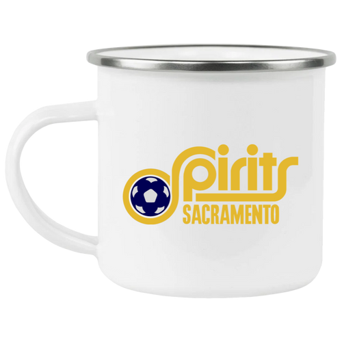 Sacramento Spirits Camping Mug 12 oz. Enamel ASL Soccer