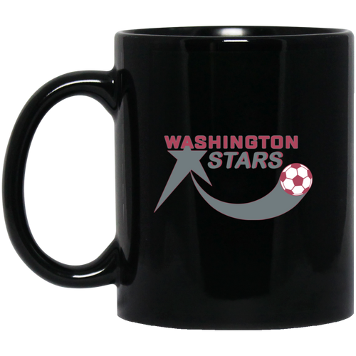 Washington Stars Mug 11 oz. Black Glossy Ceramic ASL Soccer