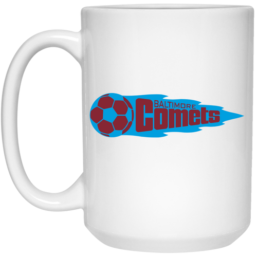 Baltimore Comets Mug 15 oz. White Glossy Ceramic NASL Soccer