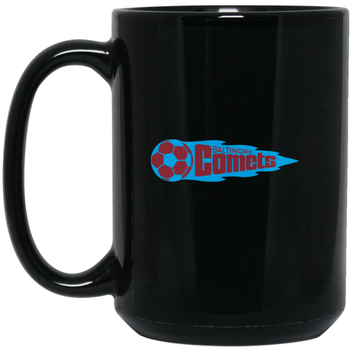 Baltimore Comets Mug 15 oz. Black Glossy Ceramic | NASL Soccer