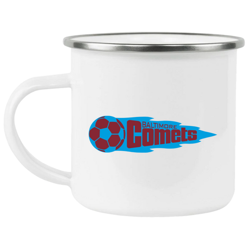 Baltimore Comets Camping Mug 12 oz. Enamel NASL Soccer color White
