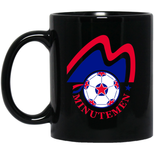 Boston Minutemen Mug 11 oz. Black Glossy Ceramic NASL Soccer