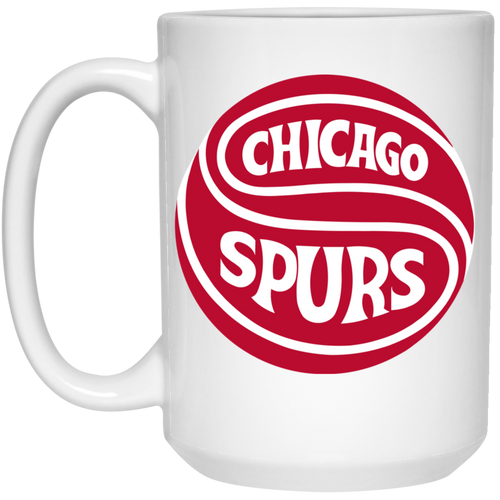 Chicago Spurs Mug 15 oz. White Glossy Ceramic NASL Soccer