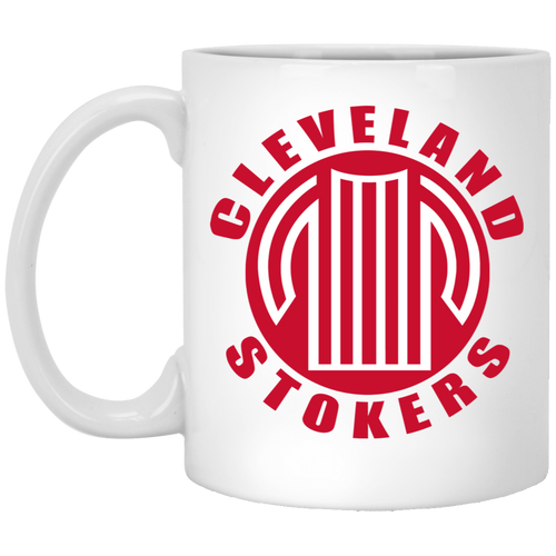 Cleveland Stokers Mug 11 oz. White Glossy Ceramic NASL Soccer