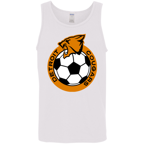 Detroit Cougars Tank Top Classic NASL Soccer color White