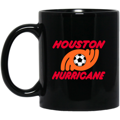 Houston Hurricane Mug 11 oz. Black Glossy Ceramic NASL Soccer