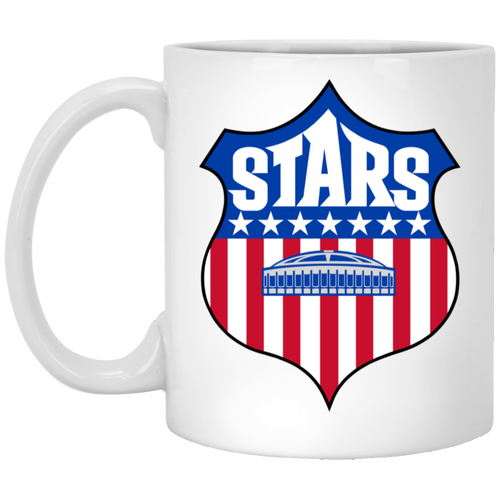 Houston Stars Mug 11 oz. Glossy Ceramic NASL Soccer color White
