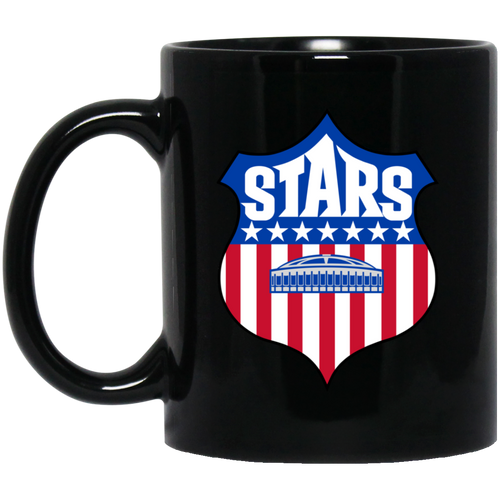 Houston Stars Mug 11 oz. Black Glossy Ceramic NASL Soccer