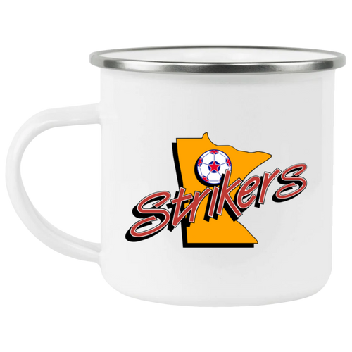 Minnesota Strikers Camping Mug 12 oz. Enamel NASL Soccer color White