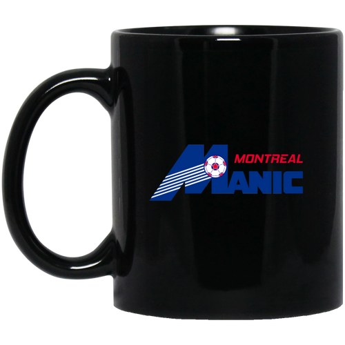 Montreal Manic Mug 11 oz. Black Glossy Ceramic NASL Soccer