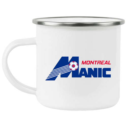 Montreal Manic Camping Mug 12 oz. Enamel NASL Soccer color White