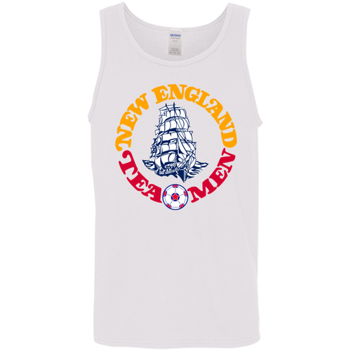 New England Tea Men Tank Top Classic NASL Soccer color White