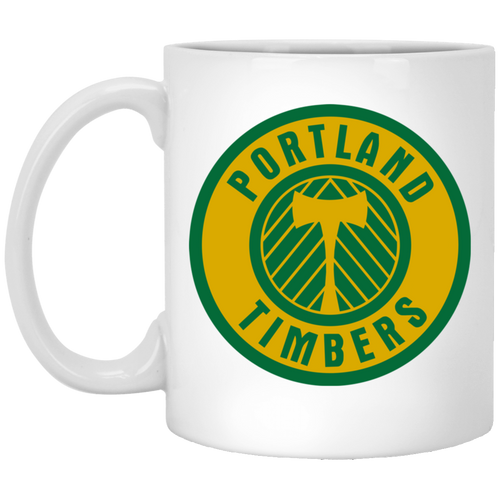 Portland Timbers Mug 11 oz. Glossy Ceramic NASL Soccer color White