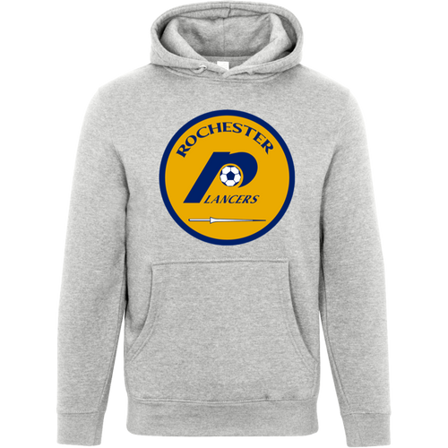 Rochester Lancers Hoodie Pullover Premium NASL Soccer color Heather Grey