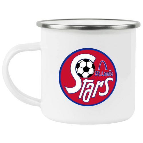 St. Louis Stars Camping Mug 12 oz. Enamel NASL Soccer color White