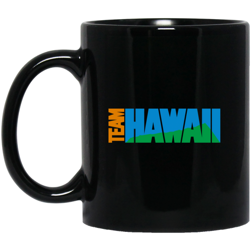 Team Hawaii Mug 11 oz. Black Glossy Ceramic NASL Soccer