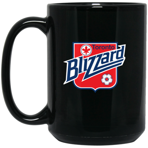 Toronto Blizzard Mug 15 oz. Black Glossy Ceramic NASL Soccer