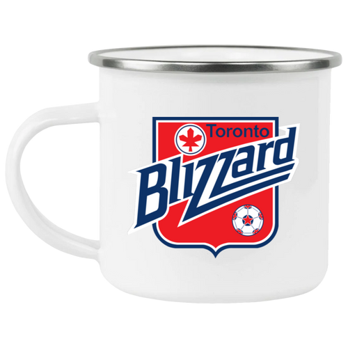 Toronto Blizzard Camping Mug 12 oz. Enamel NASL Soccer color White