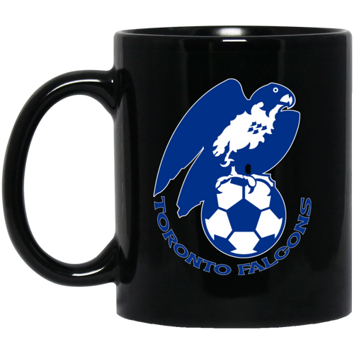 Toronto Falcons Mug 11 oz. Black Glossy Ceramic NASL Soccer