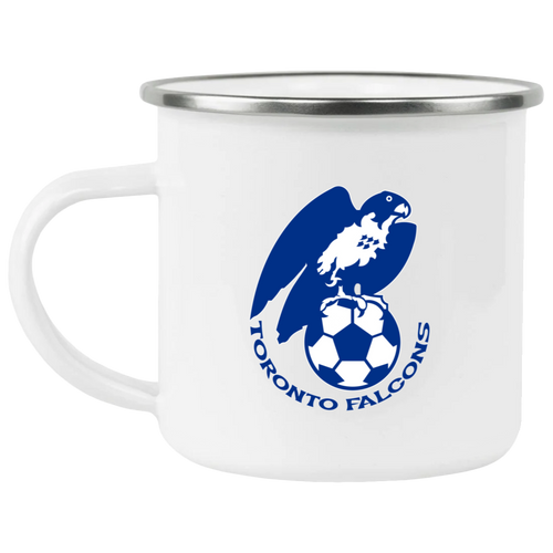 Toronto Falcons Camping Mug 12 oz. Enamel NASL Soccer color White