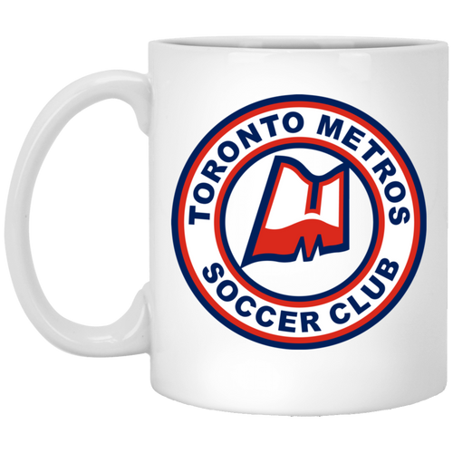 Toronto Metros Mug 11 oz. Glossy Ceramic NASL Soccer color White