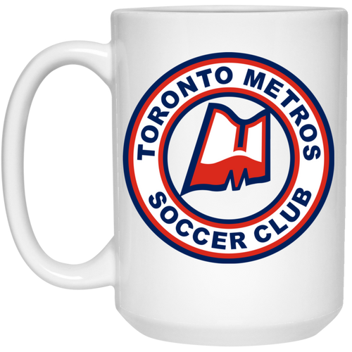 Toronto Metros Mug 15 oz. White Glossy Ceramic NASL Soccer