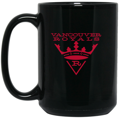Vancouver Royals Mug 15 oz. Black Glossy Ceramic NASL Soccer