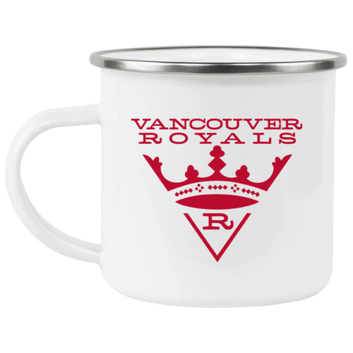 Vancouver Royals Camping Mug 12 oz. Enamel NASL Soccer color White