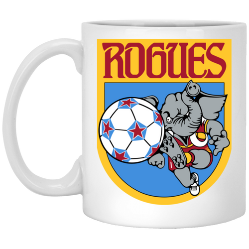 Memphis Rogues Mug 11 oz. Glossy Ceramic NASL Soccer color White