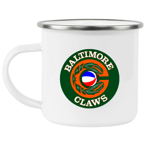 Baltimore Claws Camping Mug 12 oz. Enamel ABA Basketball