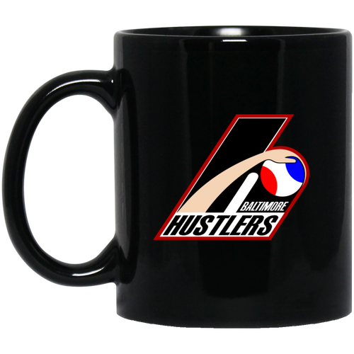 Baltimore Hustlers Mug 11 oz. Black Glossy Ceramic ABA Basketball Team