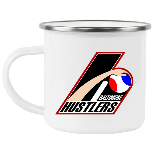 Baltimore Hustlers Camping Mug 12 oz. Enamel ABA Basketball Team