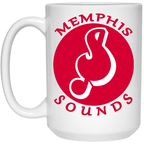 Memphis Sounds Mug 15 oz. White Glossy Ceramic ABA Basketball Team