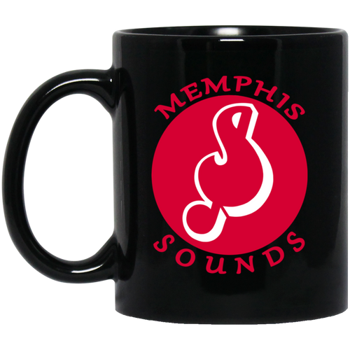 Memphis Sounds Mug 11 oz. Black Glossy Ceramic ABA Basketball Team