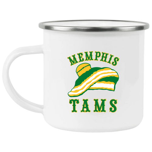 Memphis Tams Camping Mug 12 oz. Enamel | ABA Basketball Team