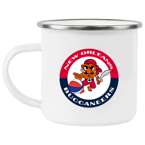 New Orleans Buccaneers Camping Mug 12 oz. Enamel ABA Basketball Team