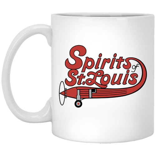 Spirits of St. Louis Mug 11 oz. White Glossy Ceramic ABA Basketball Team