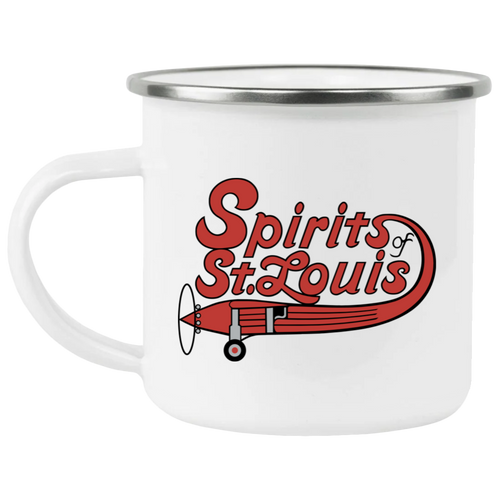 Spirits of St. Louis Camping Mug 12 oz. Enamel ABA Basketball Team