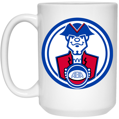 Virginia Squires Mug 15 oz. White Glossy Ceramic ABA Basketball Team