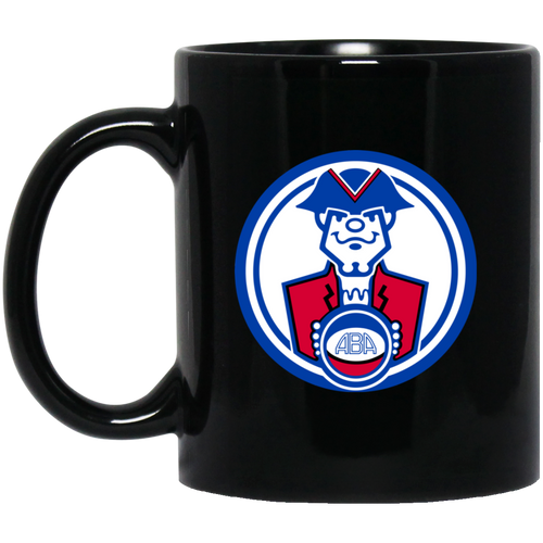 Virginia Squires Mug 11 oz. Black Glossy Ceramic ABA Basketball Team